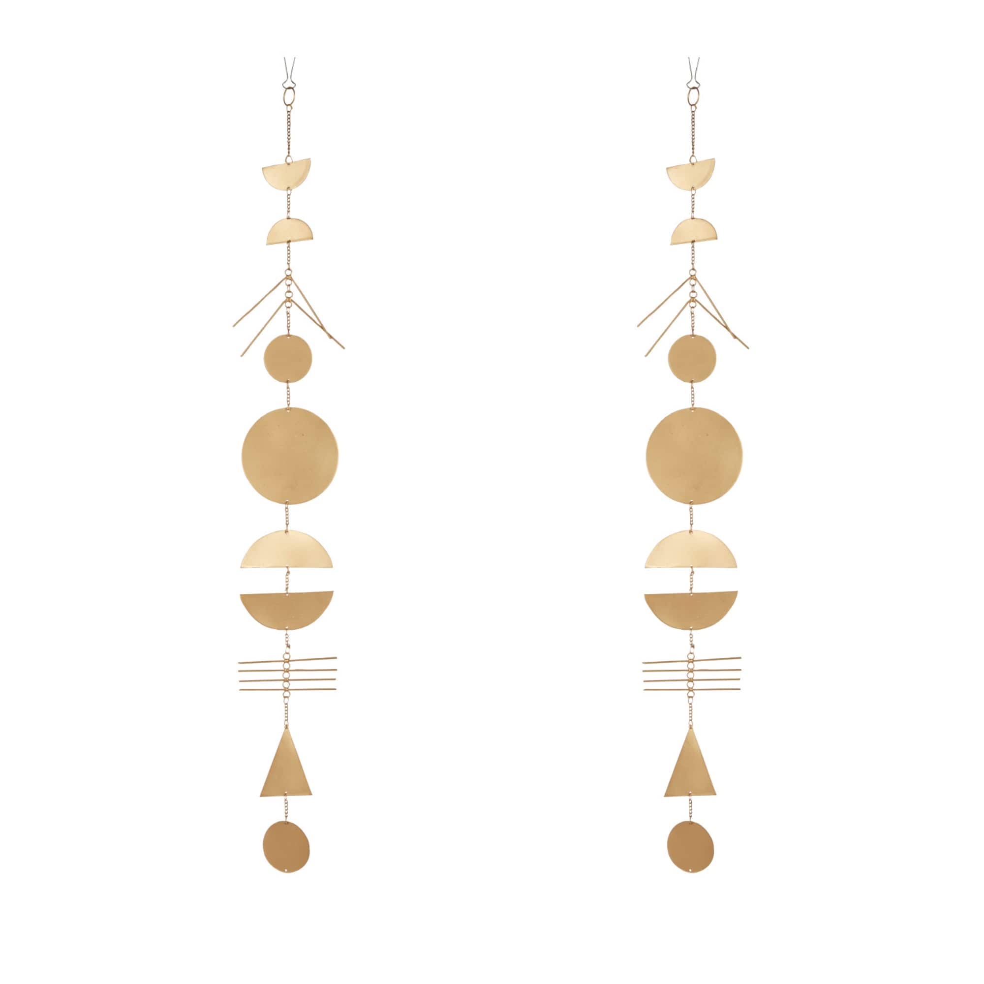 48" Gold Metal Eclectic Wind Chime, 2ct.